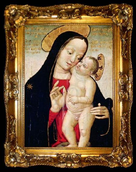 framed  ANTONIAZZO ROMANO Madonna and Child, ta009-2